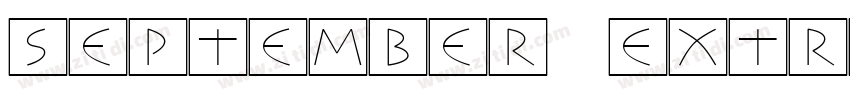 September Extrabold字体转换